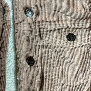 Tan Faux Fleece Lined Corduroy Jacket Forvever 21 SIZE PLUS 0X